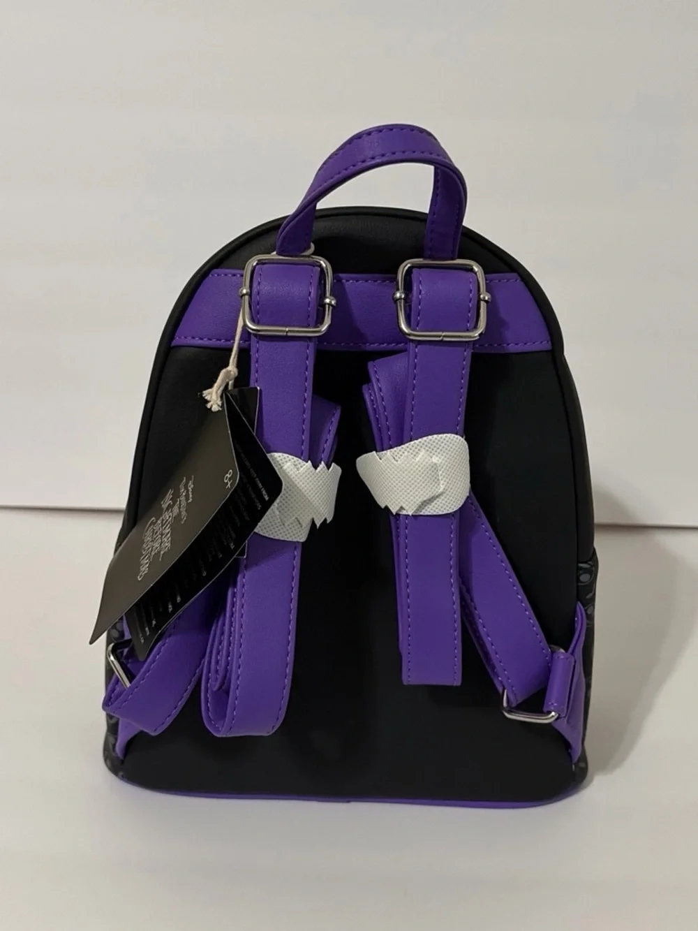 The Nightmare Before Christmas Jack & Sally Mini Backpack - Black/Purple